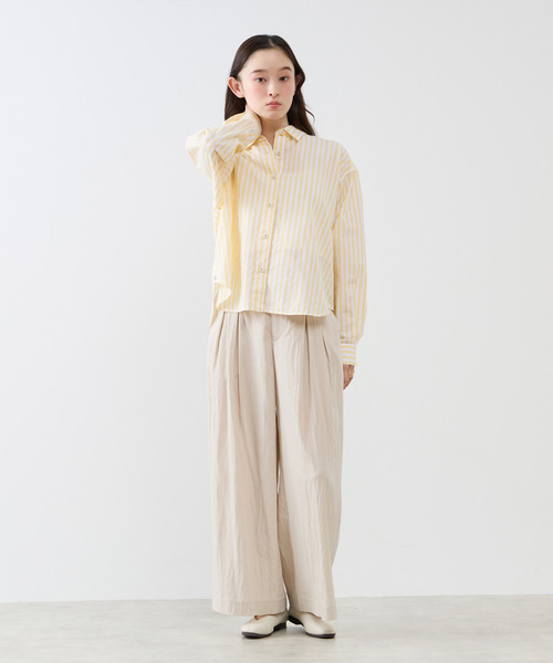 The Duchess Designs(ダッチェス・デザイン)の「《別注》【 The Duchess Designs/ザ ダッチェス デザイン】綿麻レギュラーカラーシャツ(シャツ/ブラウス・レディース・イエロー系その他/ホワイト/ピンク/ブルー系その他・FREE)」の13枚目の写真