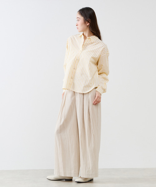 The Duchess Designs(ダッチェス・デザイン)の「《別注》【 The Duchess Designs/ザ ダッチェス デザイン】綿麻レギュラーカラーシャツ(シャツ/ブラウス・レディース・イエロー系その他/ホワイト/ピンク/ブルー系その他・FREE)」の15枚目の写真