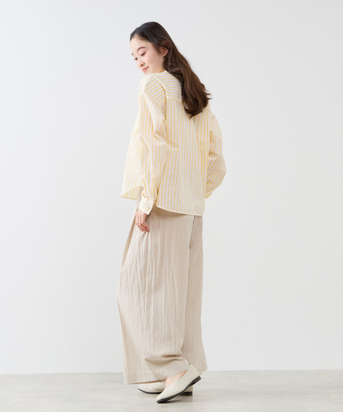 The Duchess Designs(ダッチェス・デザイン)の「《別注》【 The Duchess Designs/ザ ダッチェス デザイン】綿麻レギュラーカラーシャツ(シャツ/ブラウス・レディース・イエロー系その他/ホワイト/ピンク/ブルー系その他・FREE)」の16枚目の写真