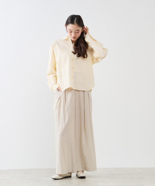 The Duchess Designs(ダッチェス・デザイン)の「《別注》【 The Duchess Designs/ザ ダッチェス デザイン】綿麻レギュラーカラーシャツ(シャツ/ブラウス・レディース・イエロー系その他/ホワイト/ピンク/ブルー系その他・FREE)」の18枚目の写真