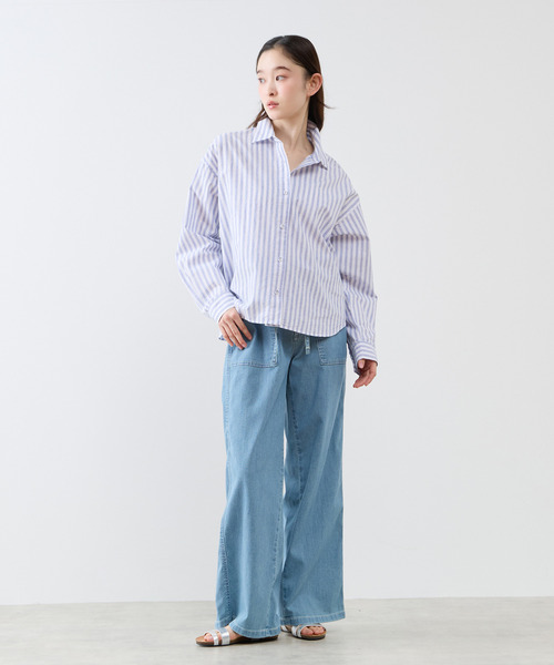 The Duchess Designs(ダッチェス・デザイン)の「《別注》【 The Duchess Designs/ザ ダッチェス デザイン】綿麻レギュラーカラーシャツ(シャツ/ブラウス・レディース・イエロー系その他/ホワイト/ピンク/ブルー系その他・FREE)」の19枚目の写真