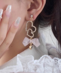 ROJITA（ロジータ）の「ビジューハートドロップイヤリング（イヤリング）」