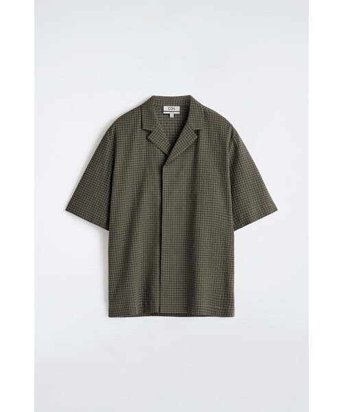 COS（コス）の「シアサッカー　リゾートシャツ（シャツ/ブラウス・メンズ・ブラック/グレー系その他・XL/L/M/S/XS）」の13枚目の写真