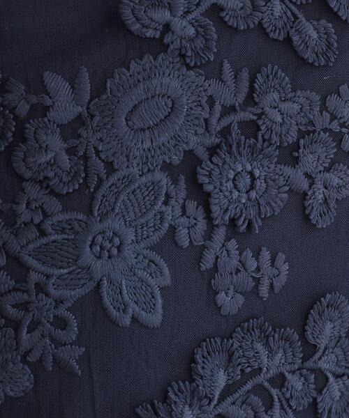 OPAQUE.CLIP(オペークドットクリップ)の「チュールレースニットカーディガン【洗える】(カーディガン/ボレロ・レディース・ネイビー/サックスブルー/グレー・38/40/42)」の15枚目の写真