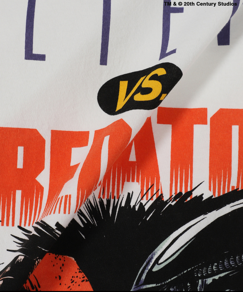 JOURNAL STANDARD relume(ジャーナルスタンダード レリューム)の「ALIEN vs PREDATOR / エイリアン vs プレデター 別注 ムービーTシャツ(Tシャツ/カットソー・メンズ・ブラック/ネイビー/ホワイト・LARGE/MEDIUM)」の9枚目の写真