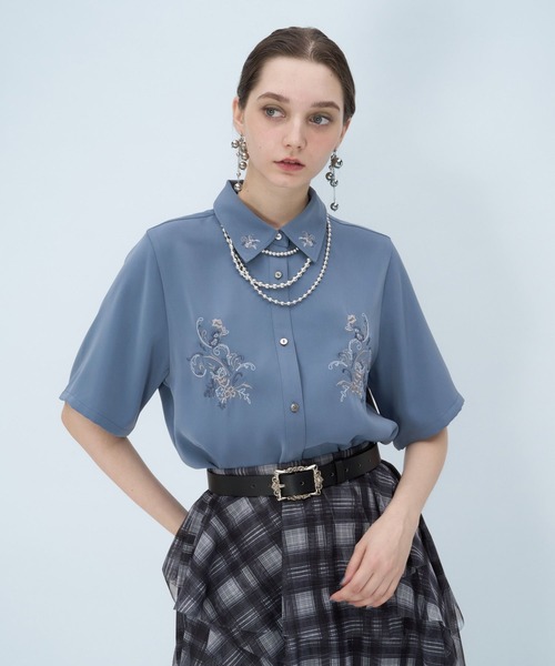 トロミシシュウシャツ(HARE) 楽天市場】【SALE／38%OFF】トロミシシュウシャツ HARE ハレ トップス