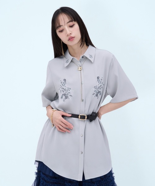トロミシシュウシャツ(HARE)(シャツ/ブラウス)|HARE(ハレ)の トロミシシュウシャツ(HARE)(シャツ/ブラウス)|HARE(ハレ)の