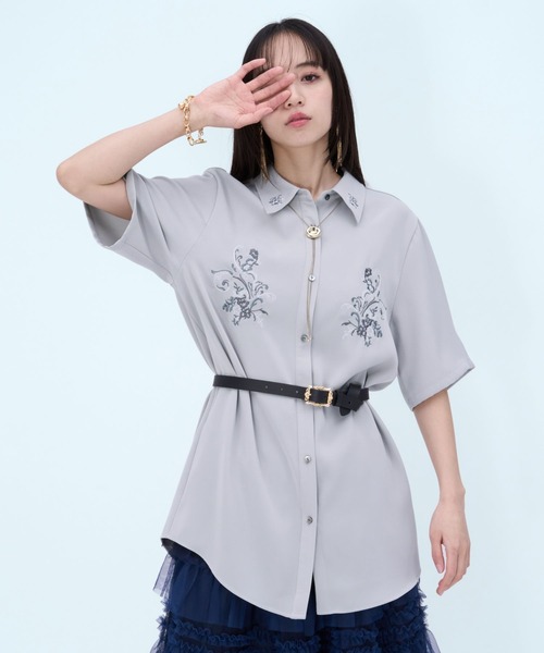 トロミシシュウシャツ(HARE)(シャツ/ブラウス)|HARE(ハレ)の トロミシシュウシャツ(HARE)(シャツ/ブラウス)|HARE(ハレ)の