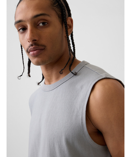 GAP(ギャップ)の「マッスル タンクトップ(タンクトップ・メンズ・ブラック/オフホワイト/グレー/グリーン・XL/L/M/S/XS)」の9枚目の写真