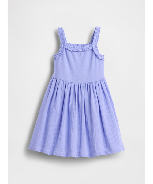 GAP(ギャップ)の「ミックスメディア エプロンワンピース (幼児・ベビー)(ワンピース・キッズ・ブルー/ピンク/イエロー/ブルー系その他・70cm/80cm/90cm/95cm/100cm/105cm/110cm)」の6枚目の写真