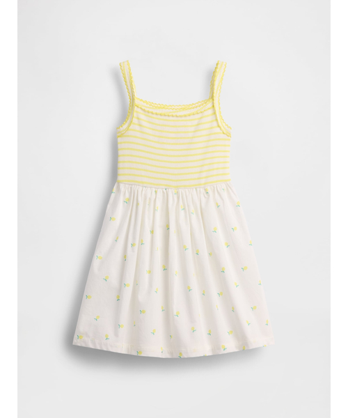 GAP(ギャップ)の「ミックスメディア エプロンワンピース (幼児・ベビー)(ワンピース・キッズ・ブルー/ピンク/イエロー/ブルー系その他・70cm/80cm/90cm/95cm/100cm/105cm/110cm)」の8枚目の写真