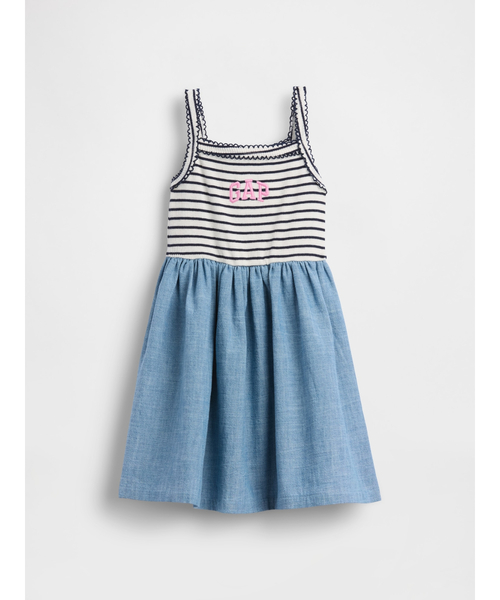 GAP(ギャップ)の「ミックスメディア エプロンワンピース (幼児・ベビー)(ワンピース・キッズ・ブルー/ピンク/イエロー/ブルー系その他・70cm/80cm/90cm/95cm/100cm/105cm/110cm)」の9枚目の写真