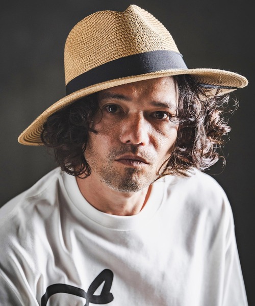 mko13583- Wide Brim Straw Hat ストローハット(202-044-gls-cg
