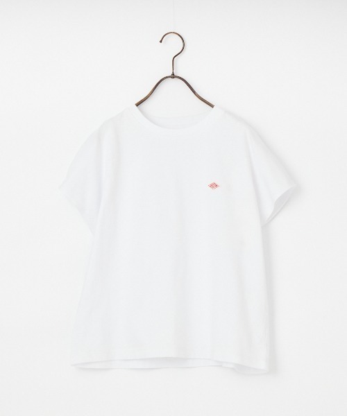 DANTON（ダントン）の「[DANTON/ダントン] ワンポイントロゴ ドルマンスリーブ Tシャツ（Tシャツ/カットソー・レディース・ホワイト/グレイッシュベージュ/ブラック・S）」の4枚目の写真