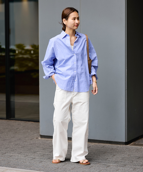 FRAMeWORK(フレームワーク)の「≪追加≫ライトミリタリースラブベイカーパンツ 4(カーゴパンツ・レディース・オリーブ/ピンク系その他/ホワイト・40/38/36)」の18枚目の写真