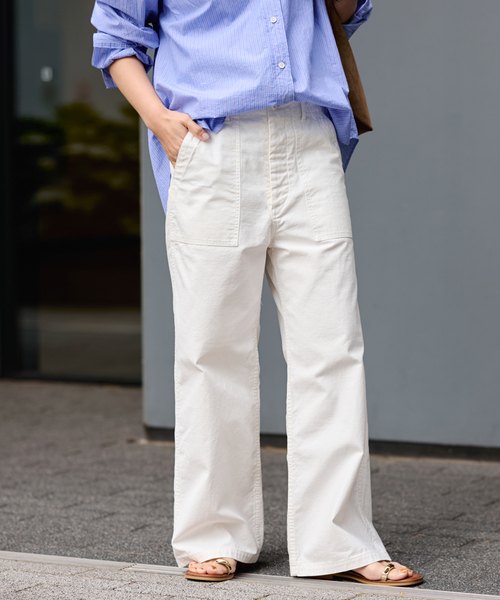 FRAMeWORK(フレームワーク)の「≪追加≫ライトミリタリースラブベイカーパンツ 4(カーゴパンツ・レディース・オリーブ/ピンク系その他/ホワイト・40/38/36)」の22枚目の写真