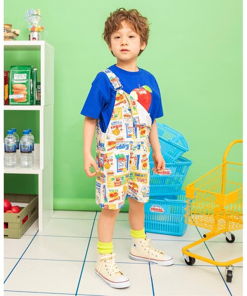 BREEZE(ブリーズ)の「BREEZEMART ショートサロペット(サロペット/オーバーオール・キッズ・アイボリー/グリーン・90/110/130)」の19枚目の写真