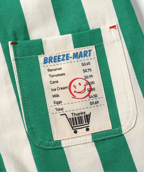 BREEZE(ブリーズ)の「BREEZEMART ショートサロペット(サロペット/オーバーオール・キッズ・アイボリー/グリーン・90/110/130)」の12枚目の写真