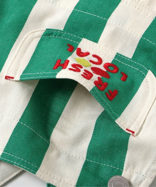 BREEZE(ブリーズ)の「BREEZEMART ショートサロペット(サロペット/オーバーオール・キッズ・アイボリー/グリーン・90/110/130)」の4枚目の写真