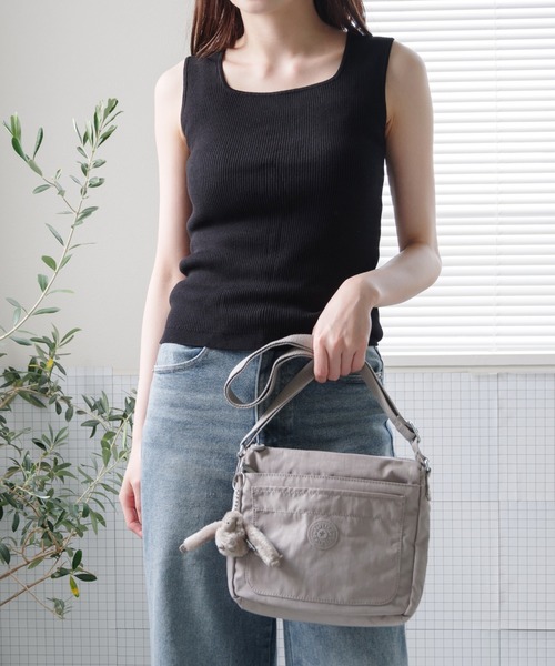 kipling(キプリング)の「【kipling】キプリング Basic SEBASTIAN ショルダーバッグ(ショルダーバッグ・レディース・グレー/ブラック/ネイビー・FREE)」の1枚目の写真