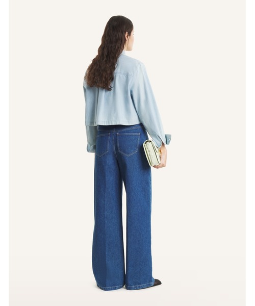 Maison Kitsune（メゾンキツネ）の「WIDE LEG JEANS（デニムパンツ・レディース・ブルー系その他・30/27/26/25/24）」の5枚目の写真