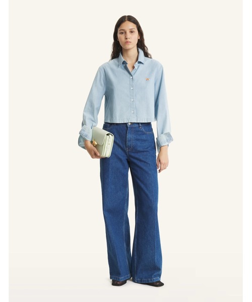 Maison Kitsune（メゾンキツネ）の「WIDE LEG JEANS（デニムパンツ・レディース・ブルー系その他・30/27/26/25/24）」の4枚目の写真
