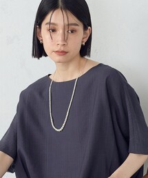 COMME CA ISM | プラスチックパール スライドネックレス(ネックレス)