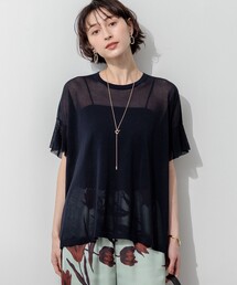 ライトシアー フリルスリーブ ニット