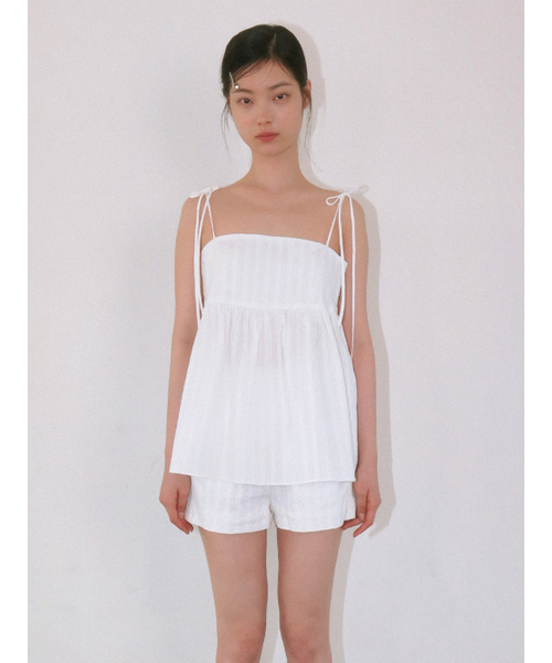 Kijun(キジュン)の「Pure Lace Camisole Off-White(Tシャツ/カットソー・レディース・その他・MEDIUM)」の1枚目の写真