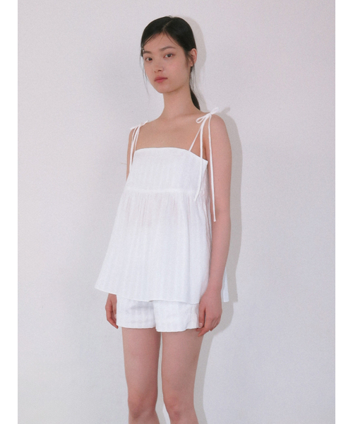 Kijun(キジュン)の「Pure Lace Camisole Off-White(Tシャツ/カットソー・レディース・その他・MEDIUM)」の2枚目の写真