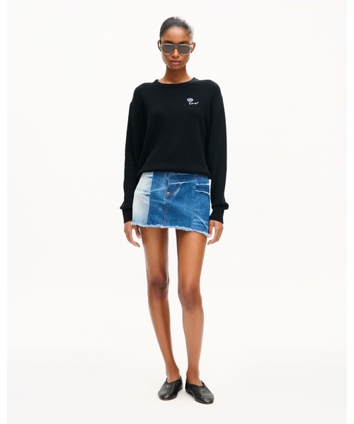 KENZO(ケンゾー)の「'KENZO Tulip' エンブロイダリー ジャンパー イン スポンジー コットン(その他トップス・レディース・ブラック系その他5・SMALL/MEDIUM/X-SMALL)」の3枚目の写真