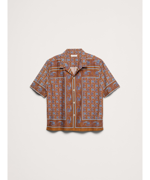 Banana Republic(バナナリパブリック)の「リラックスフィット コットンポプリン リゾートシャツ(シャツ/ブラウス・メンズ・ナチュラル/ブラウン・XL/L/M/S)」の6枚目の写真