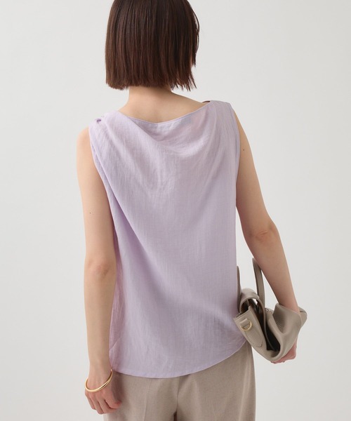 BABYLONE(バビロン)の「【TELA】ツイストショルダーブラウス(シャツ/ブラウス・レディース・ラベンダー/ベージュ・フリー)」の14枚目の写真