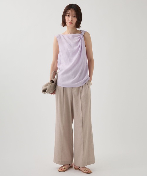 BABYLONE(バビロン)の「【TELA】ツイストショルダーブラウス(シャツ/ブラウス・レディース・ラベンダー/ベージュ・フリー)」の16枚目の写真