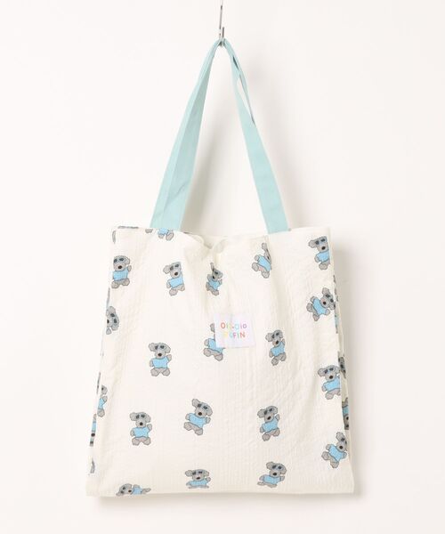TONE SELECT GOODS(トーンセレクトグッズ)の「Liaa/アニマル ストライプ 大容量 トートバッグ A18788(トートバッグ・レディース・ネイビー/ピンク/ベビーピンク/ホワイト・FREE)」の10枚目の写真