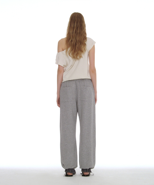 PARTIMENTO WOMEN（パルティメントウィメン）の「レイヤードヘムスウェットパンツ_メランジ（スウェットパンツ・レディース・その他・SMALL/MEDIUM）」の4枚目の写真