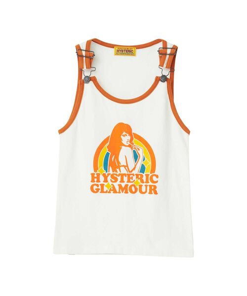 HYS★ヒステリックグラマー タンクトップ★総柄★レディース HYSTERIC GLAMOUR（ヒステリックグラマー）の「SUPER HYS総柄 タンク