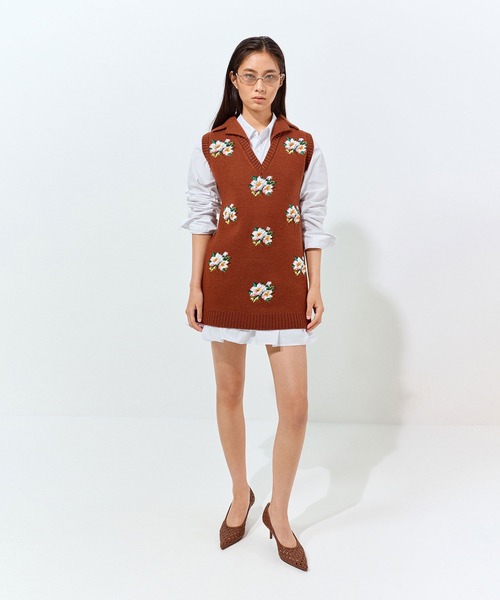 CHARLES & KEITH(チャールズ & キース)の「ウーブン ポインテッド スティレット パンプス(パンプス・レディース・ブラック/ブラウン・24.5cm/23.5cm/23cm/22.5cm/25cm)」の6枚目の写真