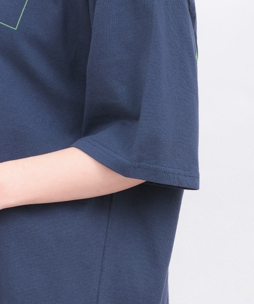 チチカカ（チチカカ）の「go slow caravan ＵＳＡコットンスクエアロゴＴシャツ（Tシャツ/カットソー・レディース・ネイビー/アイボリー/イエロー/グリーン・LARGE/MEDIUM）」の11枚目の写真