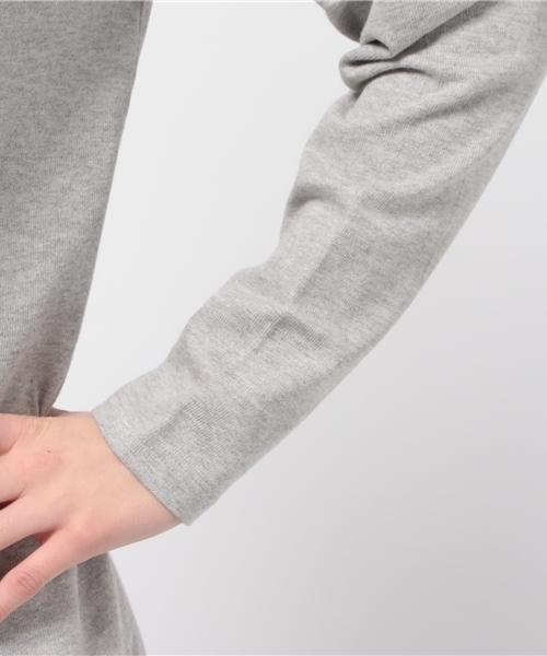LBC（エルビーシー）の「コットン起毛ゆるスウェットチュニック          （スウェット・レディース・ライトグレー/ネイビー・MEDIUM/LARGE）」の8枚目の写真