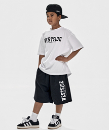 TAKEASY KIDS（テイクイージーキッズ）の「[企画] ジャイアントフィット ウェストサイドセットアップ (ホワイト/ブラック)（セットアップ）」