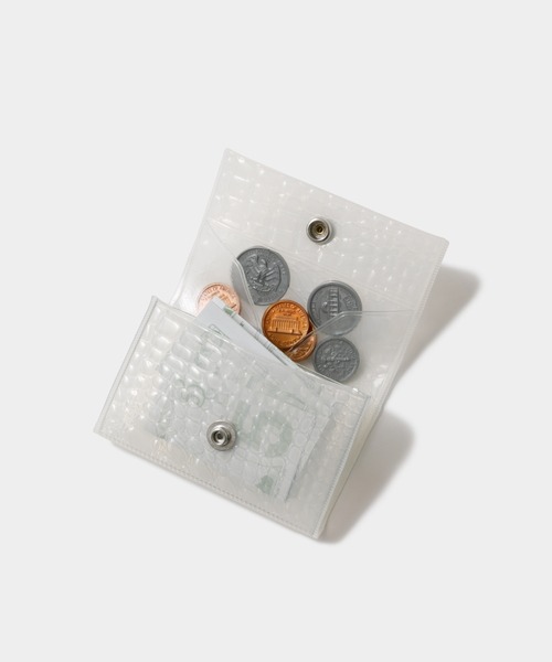beautiful people（ビューティフルピープル）の「nothing to hide vinyl card coin case（カードケース・レディース・ピンク/ホワイト/ピンク×イエロー/サックスブルー/グリーン×ピンク/ダークブラック/レッド・FREE）」の2枚目の写真