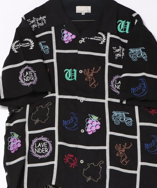 Universal Style Wear(ユニバーサルスタイルウェア)の「Universal Style Wear/ユニバーサルスタイルウェア Patchwork embroidery shirt(シャツ/ブラウス・メンズ・ブラック・MEDIUM/LARGE)」の10枚目の写真