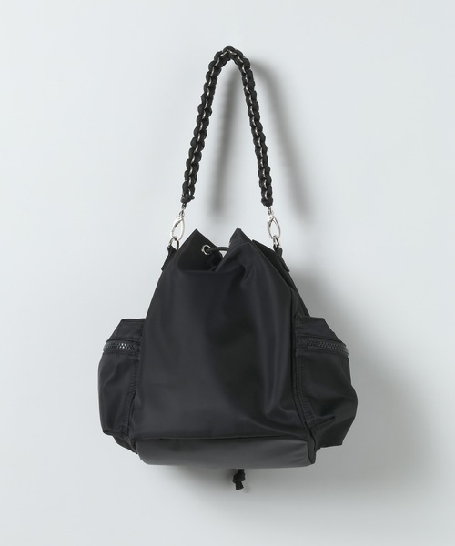 JEANASIS（ジーナシス）の「チェーンハンドルキンチャクBAG/1023355（ショルダーバッグ・レディース・ブラック/カーキ・FREE）」の5枚目の写真