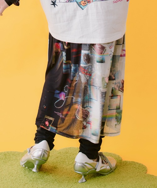 ScoLar(スカラー)の「162662:4柄展開 ロングスリーブソフトチュールワンピース(ワンピース・レディース・グリーン/ブラック/ベージュ/オフホワイト・M)」の13枚目の写真