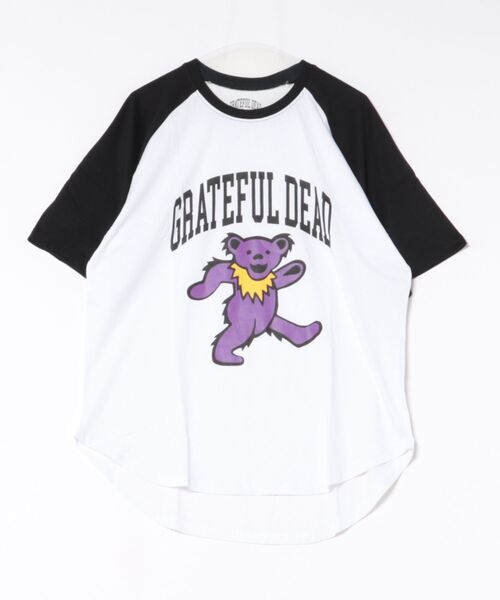 improves(インプローブス)の「【GRATEFUL DEAD】 オーバーサイズ ラグラン 半袖Tシャツ(Tシャツ/カットソー・メンズ・グレー系1/グリーン系/ネイビー系/ブラック系1/ブラック系/ネイビー系1・MEDIUM/X-LARGE/LARGE)」の2枚目の写真