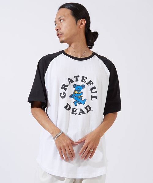 improves(インプローブス)の「【GRATEFUL DEAD】 オーバーサイズ ラグラン 半袖Tシャツ(Tシャツ/カットソー・メンズ・グレー系1/グリーン系/ネイビー系/ブラック系1/ブラック系/ネイビー系1・MEDIUM/X-LARGE/LARGE)」の3枚目の写真