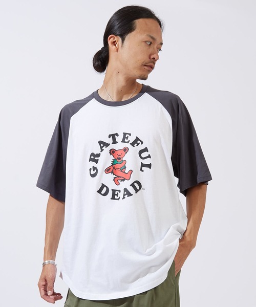 improves(インプローブス)の「【GRATEFUL DEAD】 オーバーサイズ ラグラン 半袖Tシャツ(Tシャツ/カットソー・メンズ・グレー系1/グリーン系/ネイビー系/ブラック系1/ブラック系/ネイビー系1・MEDIUM/X-LARGE/LARGE)」の4枚目の写真