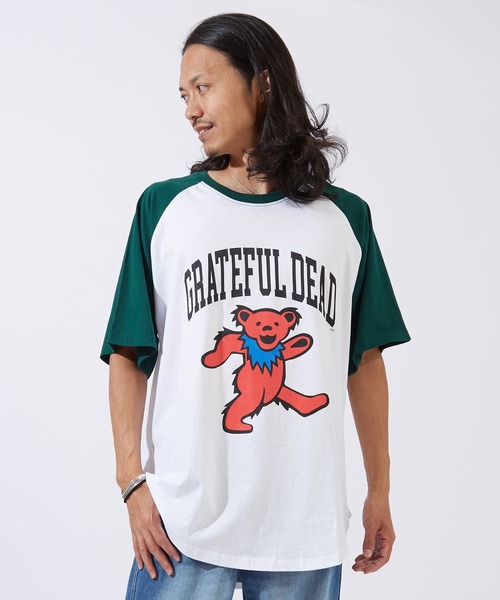 improves(インプローブス)の「【GRATEFUL DEAD】 オーバーサイズ ラグラン 半袖Tシャツ(Tシャツ/カットソー・メンズ・グレー系1/グリーン系/ネイビー系/ブラック系1/ブラック系/ネイビー系1・MEDIUM/X-LARGE/LARGE)」の1枚目の写真