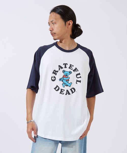improves(インプローブス)の「【GRATEFUL DEAD】 オーバーサイズ ラグラン 半袖Tシャツ(Tシャツ/カットソー・メンズ・グレー系1/グリーン系/ネイビー系/ブラック系1/ブラック系/ネイビー系1・MEDIUM/X-LARGE/LARGE)」の6枚目の写真